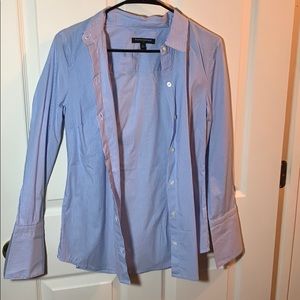 Size 6 Banana Republic Striped Button-Down